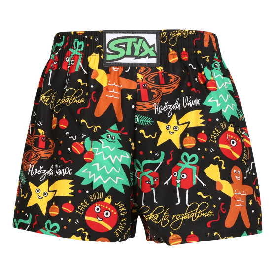 Boxers para crianças Styx arte clássica ornamentos de Natal em borracha (J1754)