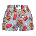 Boxers para crianças Styx arte clássica de borracha caixão de Halloween (J1752)