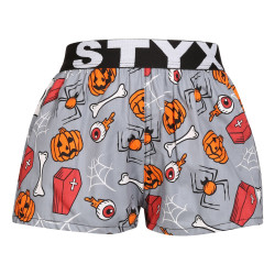 Boxers para crianças Styx arte desporto borracha Halloween caixões (BJ1752)