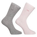 2PACK meias de senhora Calvin Klein high multicolorido (701218769 003)