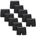 10PACK Boxers para homem Gianvaglia preto (023)