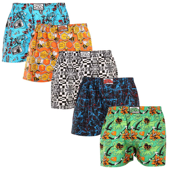 5PACK Boxers para homem Styx arte clássica borracha multicolorido (5A1457834)