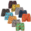 10PACK Boxers para homem Styx arte clássica borracha multicolorido (10A118524789234)