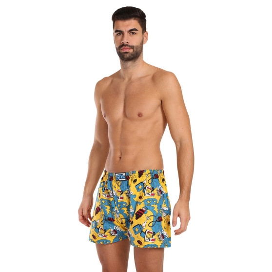 3PACK Boxers para homem Styx arte clássica borracha multicolorido (3A11820)