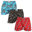 3PACK Boxers para homem Styx arte clássica borracha multicolorido (3A15829)