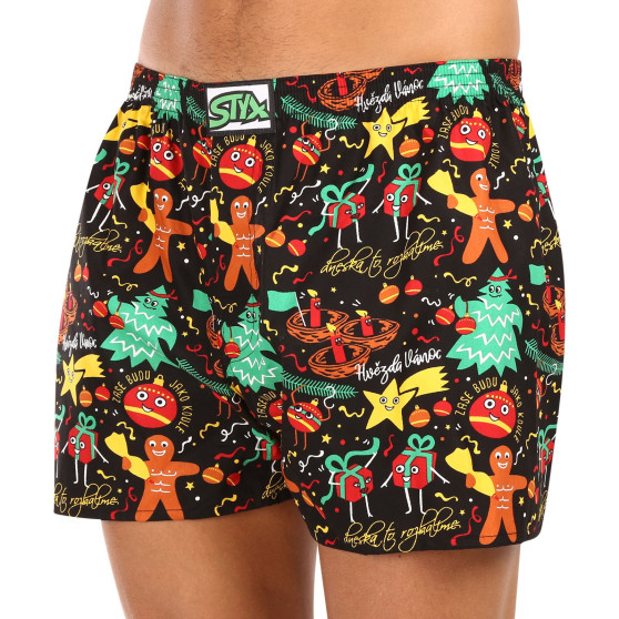 3PACK Boxers para homem Styx arte clássica borracha multicolorido (3A17134)