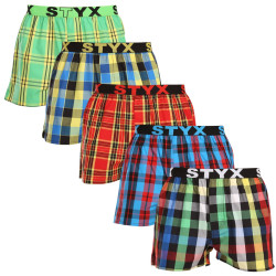 5PACK Boxers para homem Styx desporto elástico multicolorido (5B1112345)