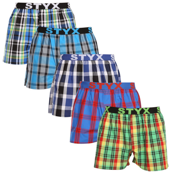 5PACK Boxers para homem Styx desporto elástico multicolorido (5B1167890)