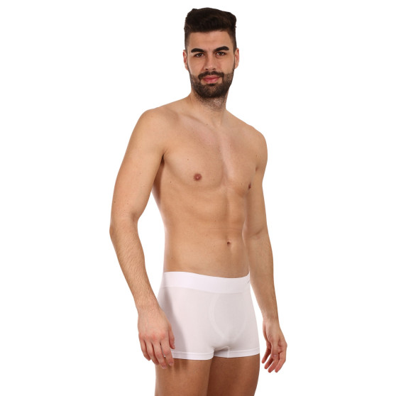 Boxers para homem Gino bambu sem costuras branco (53005)