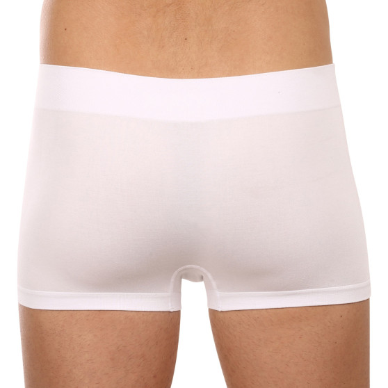 Boxers para homem Gino bambu sem costuras branco (53005)