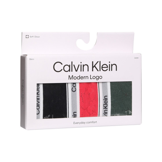 3PACK cuecas para mulher Calvin Klein multicolorido (QD5069E-GP6)