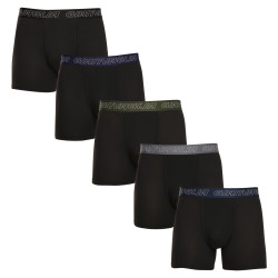 5PACK Boxers para homem Gianvaglia preto (GVG-5014)