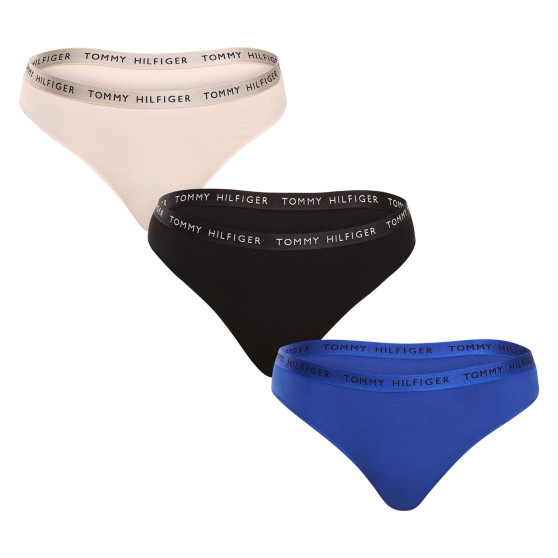 3PACK Tanga para mulher Tommy Hilfiger multicolorido (UW0UW04889 0R1)