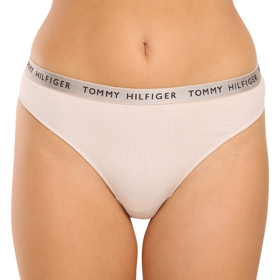 3PACK Tanga para mulher Tommy Hilfiger multicolorido (UW0UW04889 0R1)