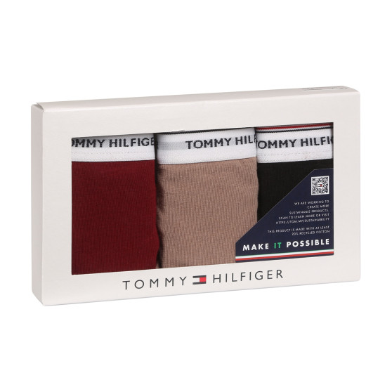 3PACK Tanga para mulher Tommy Hilfiger multicolorido (UW0UW04894 0R3)