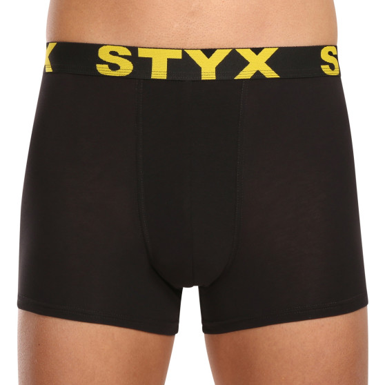 10PACK Boxers para homem Styx sport borracha preto (10G9601)