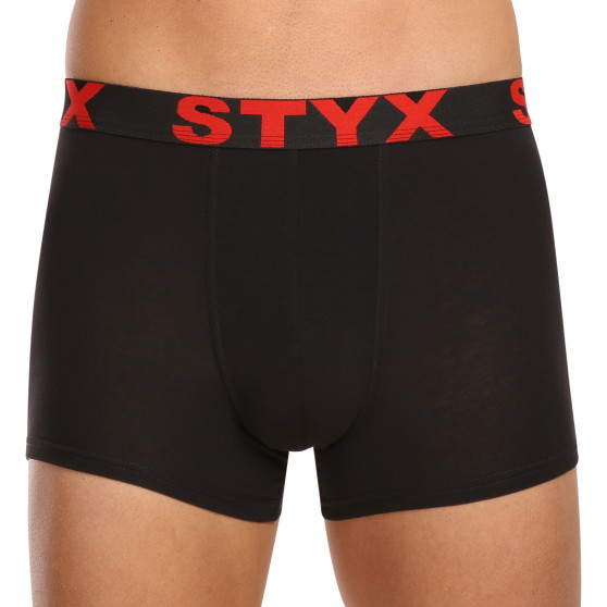 10PACK Boxers para homem Styx sport borracha preto (10G9601)