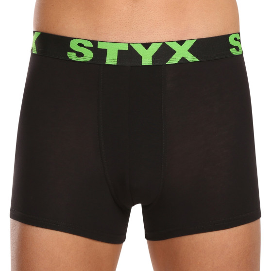 10PACK Boxers para homem Styx sport borracha preto (10G9601)