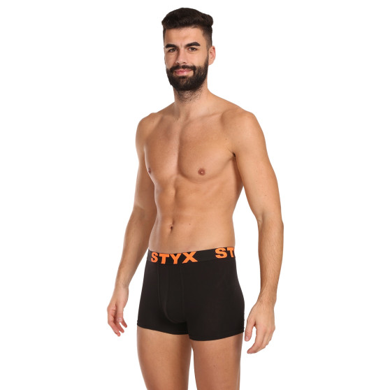 10PACK Boxers para homem Styx sport borracha preto (10G9601)