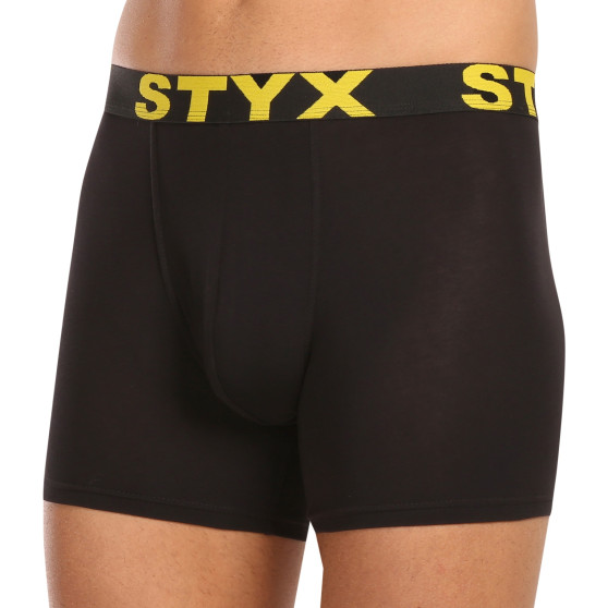 10PACK Boxers para homem Styx long sport borracha preto (10U9601)