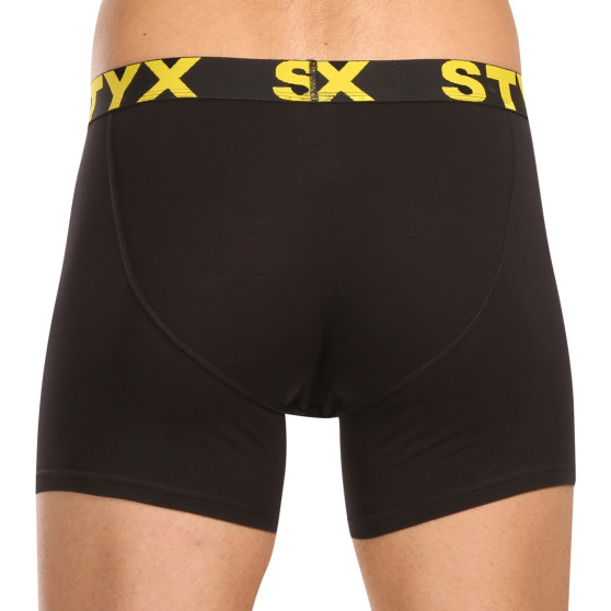 10PACK Boxers para homem Styx long sport borracha preto (10U9601)