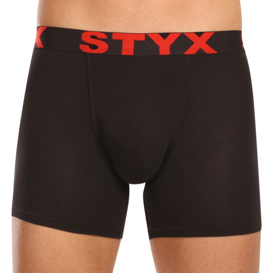 10PACK Boxers para homem Styx long sport borracha preto (10U9601)