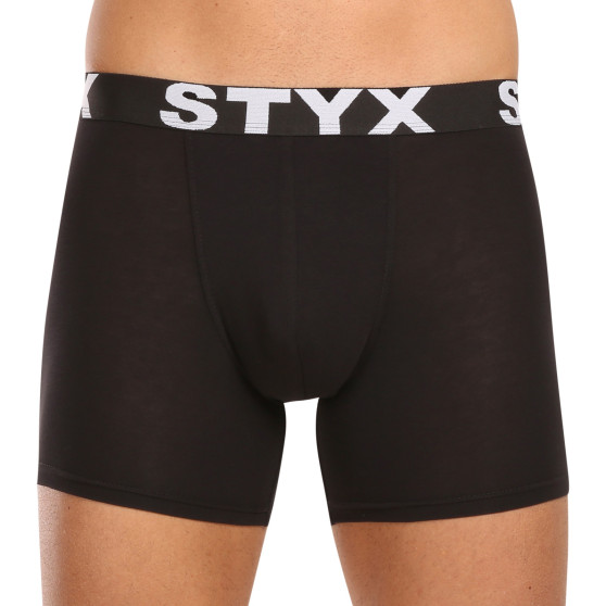 10PACK Boxers para homem Styx long sport borracha preto (10U9601)