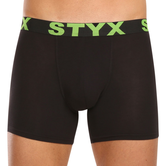 10PACK Boxers para homem Styx long sport borracha preto (10U9601)