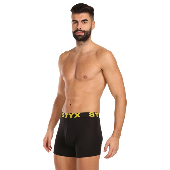 10PACK Boxers para homem Styx long sport borracha preto (10U9601)