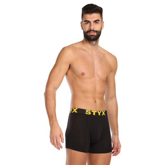 10PACK Boxers para homem Styx long sport borracha preto (10U9601)