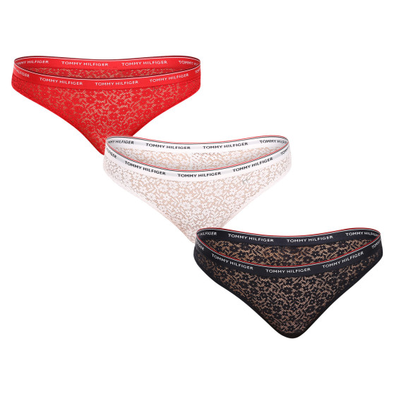 3PACK cuecas para mulher Tommy Hilfiger multicolorido (UW0UW04897 0X0)