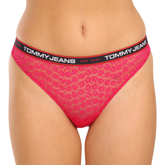 3PACK Tanga para mulher Tommy Hilfiger multicolorido (UW0UW04714 0SC)