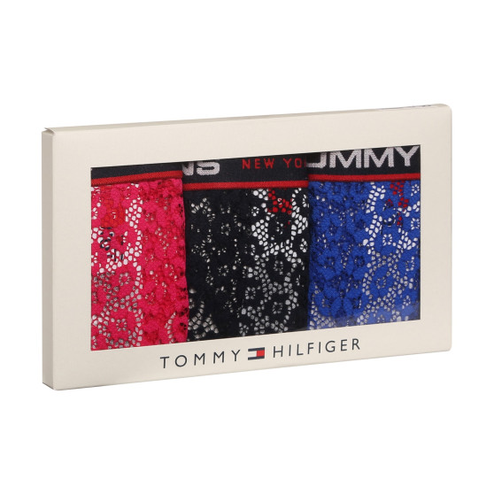 3PACK Tanga para mulher Tommy Hilfiger multicolorido (UW0UW04714 0SC)