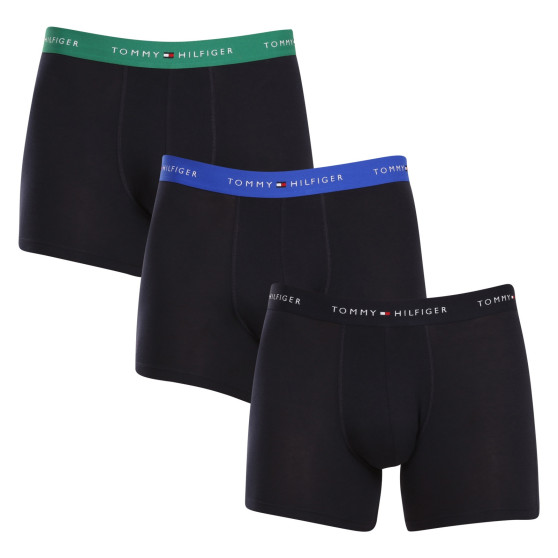 3PACK Boxers para homem Tommy Hilfiger azul escuro (UM0UM02765 0RW)