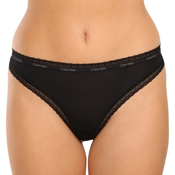 3PACK Tanga para mulher Calvin Klein multicolorido (QD5151E-I24)