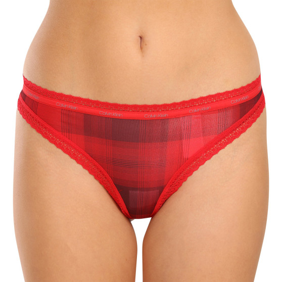 3PACK Tanga para mulher Calvin Klein multicolorido (QD5151E-I24)