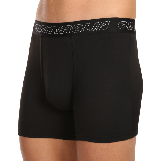 5PACK Boxers para homem Gianvaglia preto (GVG-5015)