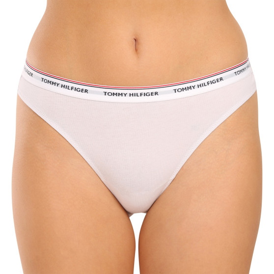 3PACK Tanga para mulher Tommy Hilfiger multicolorido (UW0UW04894 0V7)