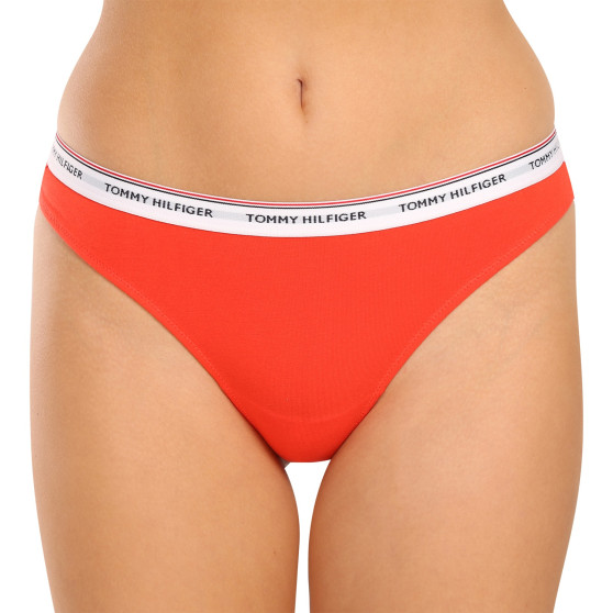 3PACK Tanga para mulher Tommy Hilfiger multicolorido (UW0UW04894 0V7)