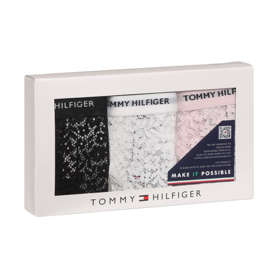 3PACK Tanga para mulher Tommy Hilfiger multicolorido (UW0UW04896 0SK)