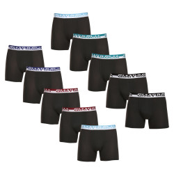 10PACK Boxers para homem Gianvaglia preto (GVG-5012)