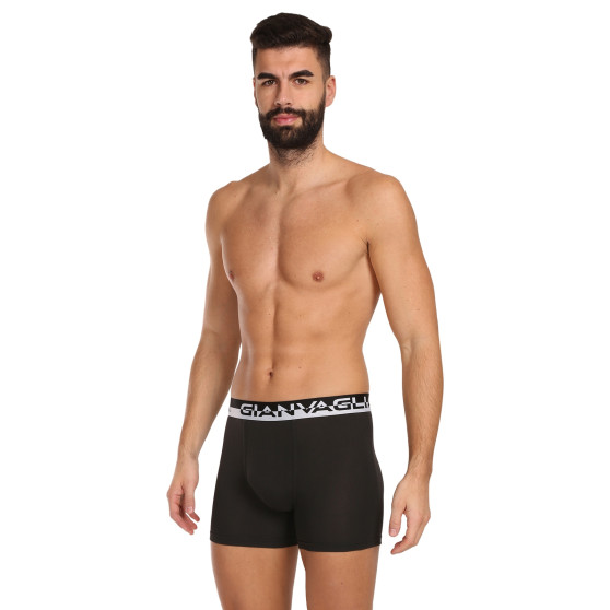 10PACK Boxers para homem Gianvaglia preto (GVG-5012)