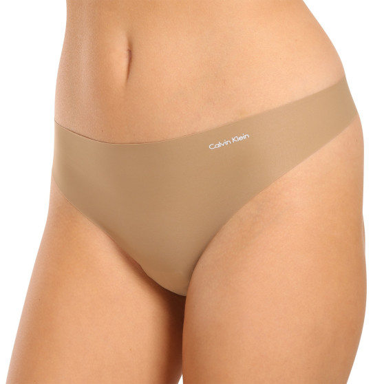 5PACK tanga para mulher Calvin Klein sem costuras multicor (QD5147E-HW1)