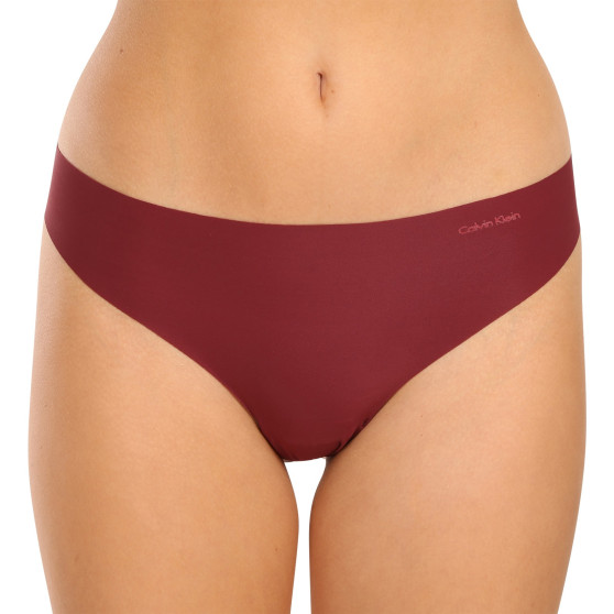 5PACK tanga para mulher Calvin Klein sem costuras multicor (QD5147E-HW1)