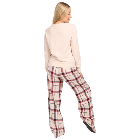 Pijama de senhora Tommy Hilfiger com chinelos multicoloridos em caixa de oferta (UW0UW04853 0TA)