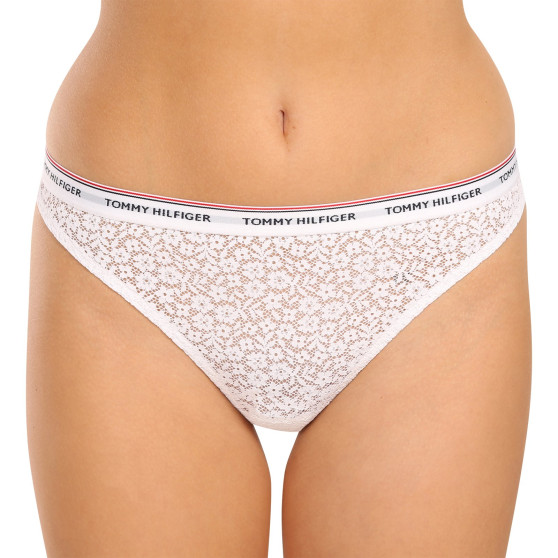 3PACK Tanga para mulher Tommy Hilfiger superdimensionado multicolorido (UW0UW04896 0X0)