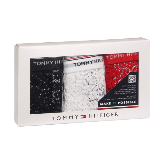 3PACK cuecas para mulher Tommy Hilfiger superdimensionado multicolorido (UW0UW04897 0X0)