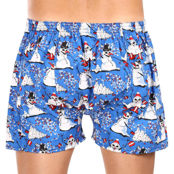 Boxers para homem Styx arte clássico borracha tamanho grande christmas snowmen (E1751)