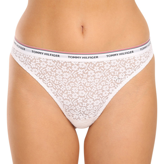 3PACK Tanga para mulher Tommy Hilfiger superdimensionado multicolorido (UW0UW04896 0SK)