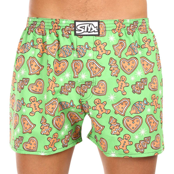 3PACK Boxers para homem Styx arte clássico borracha tamanho grande multicolorido (3E17134)